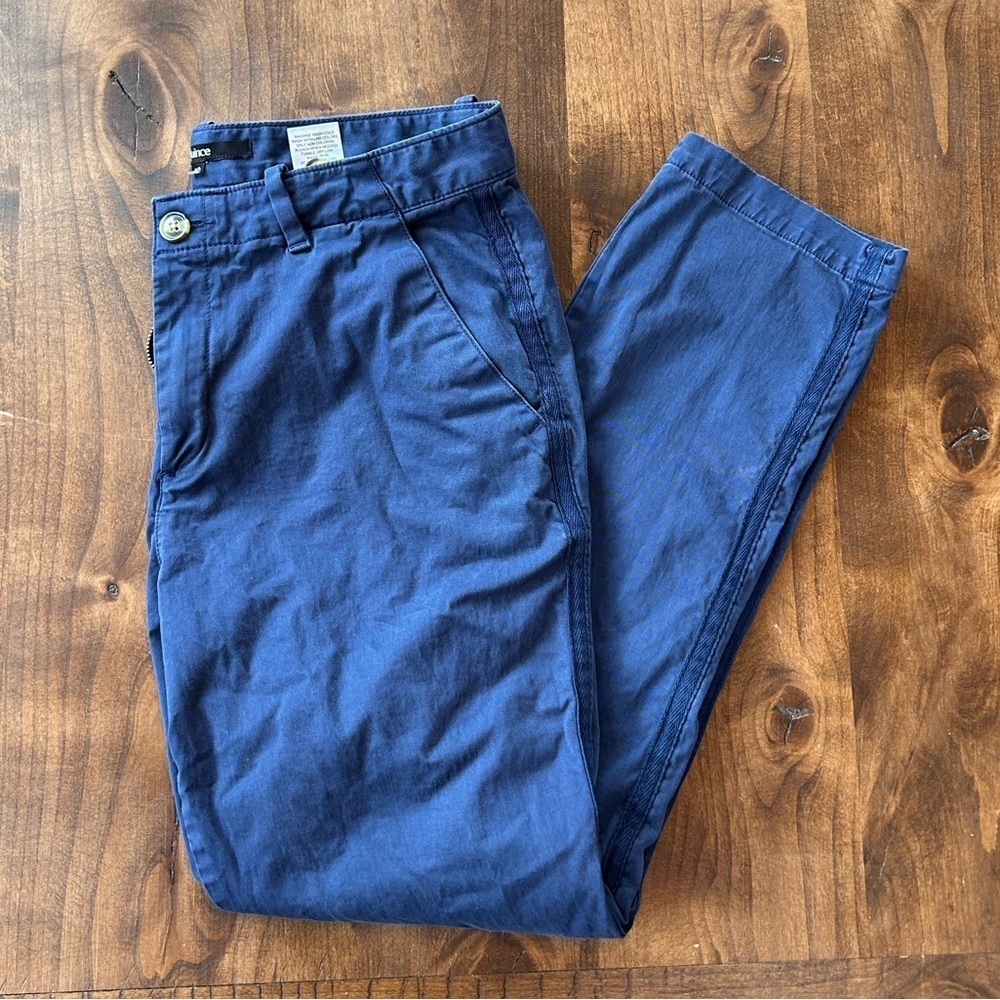 Quince Stretch Cotton Twill Girlfriend Chino Pant | Navy Size 30 - Picture 4 of 11